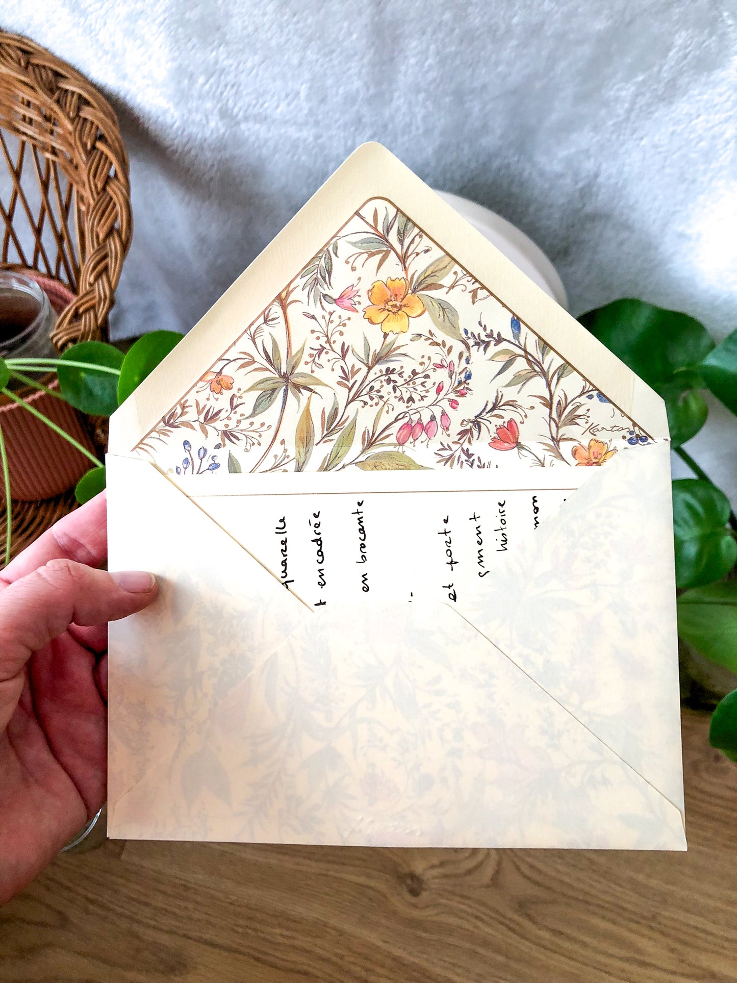 "Tout contre moi" - Œuvre unique à l'encre et aquarelle