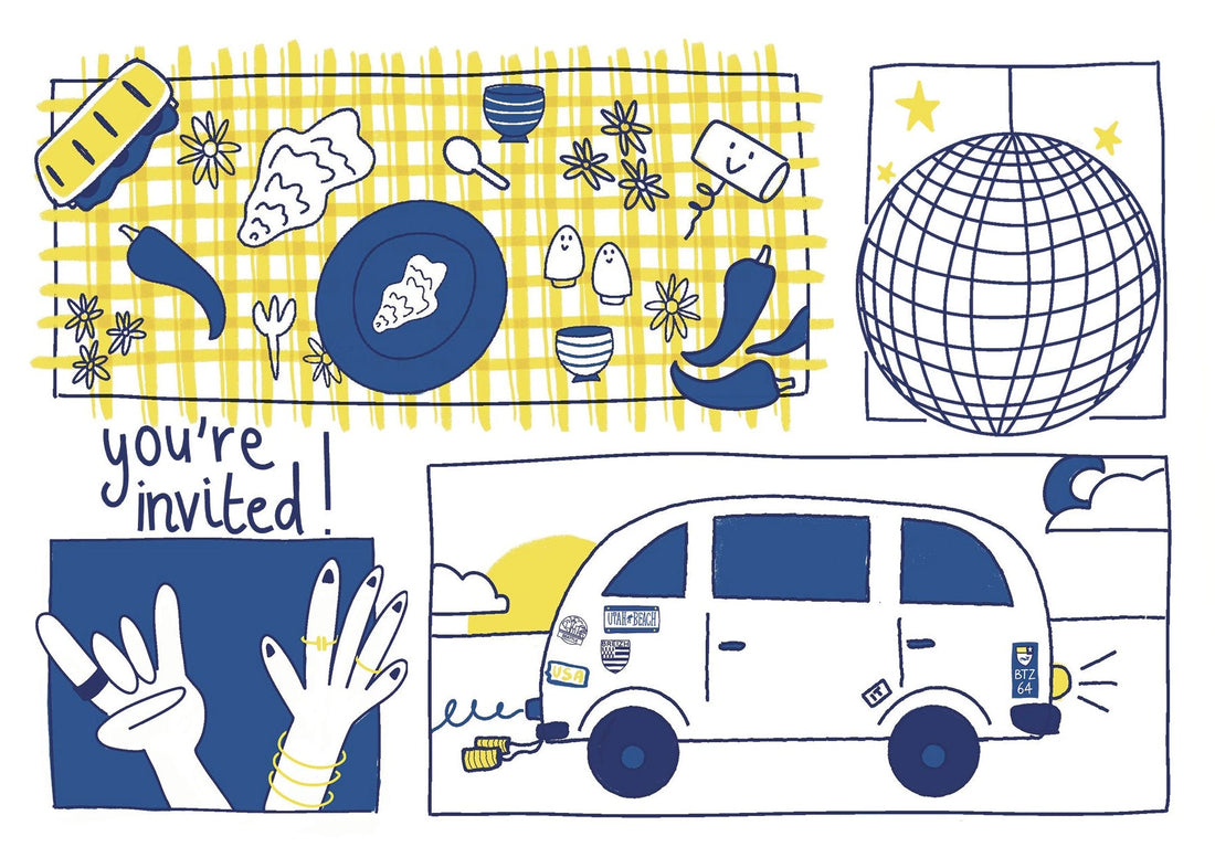 Un faire-part de mariage unique pour Caroline et Thomas