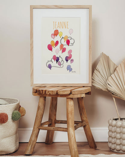 La danse des ballons - Affiche personnalisable