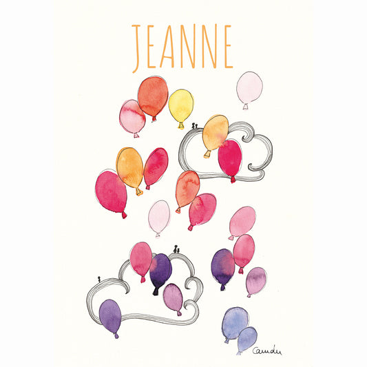 La danse des ballons - tirage d'art personnalisable