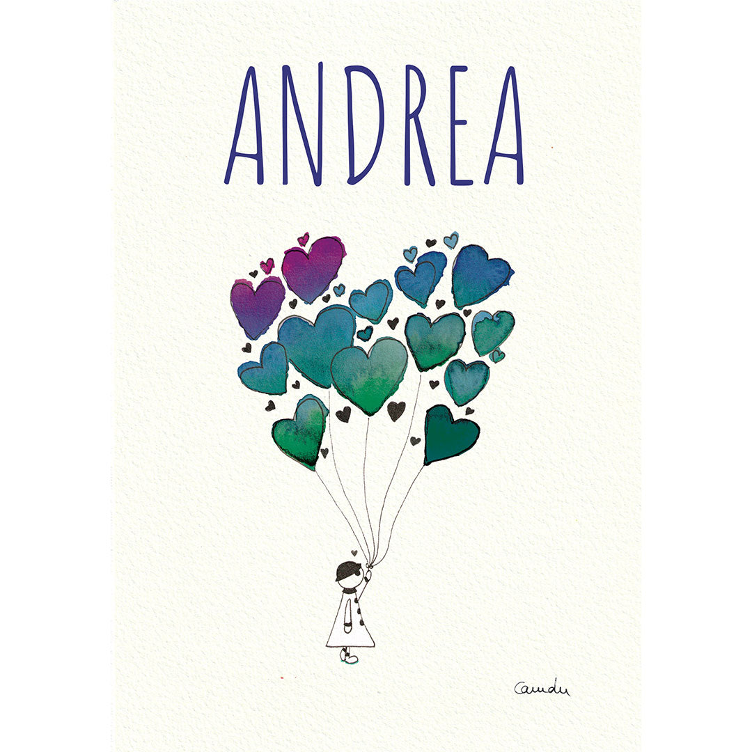 La fille aux ballons - Affiche personnalisable