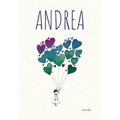 La fille aux ballons - Affiche personnalisable