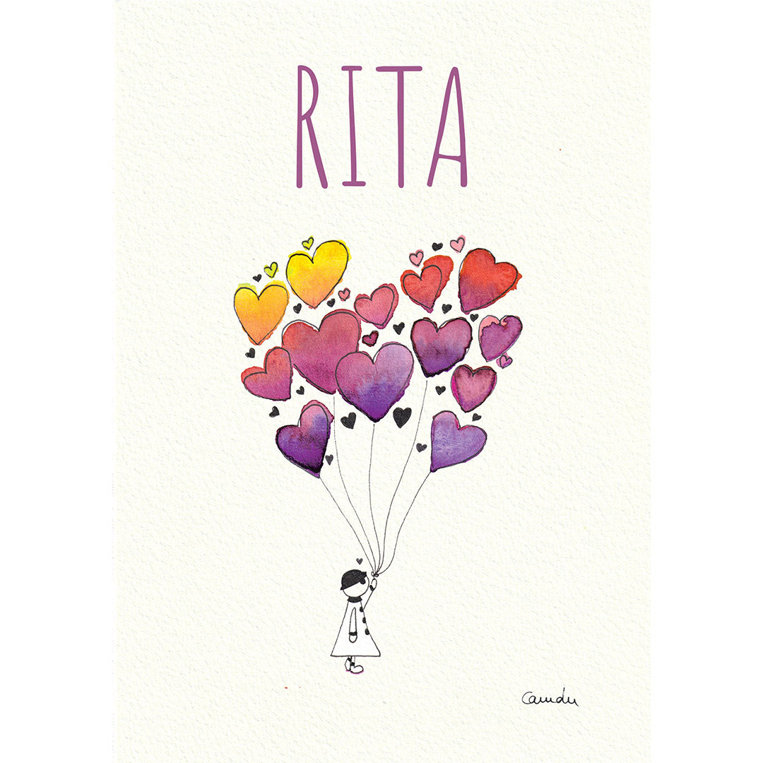 La fille aux ballons - Affiche personnalisable