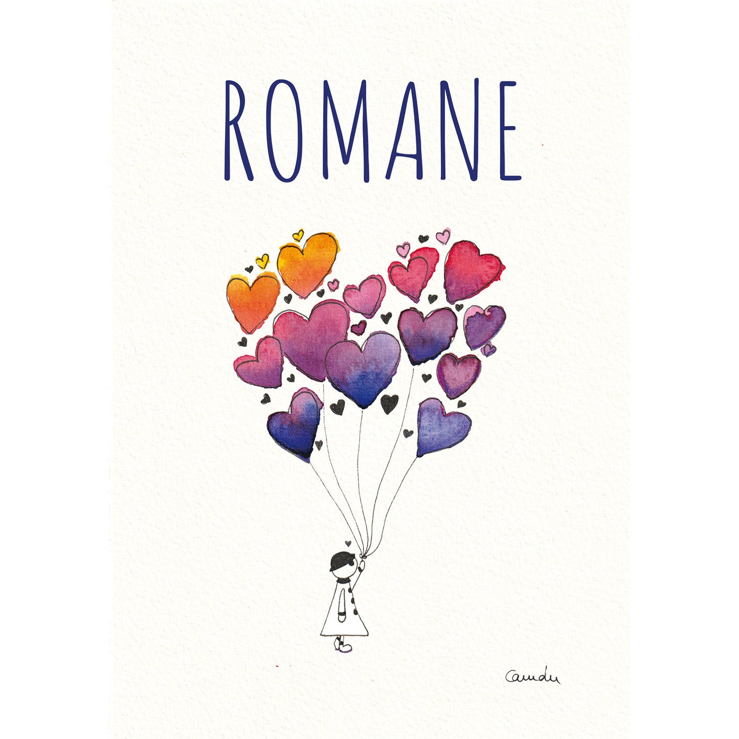 La fille aux ballons - Affiche personnalisable