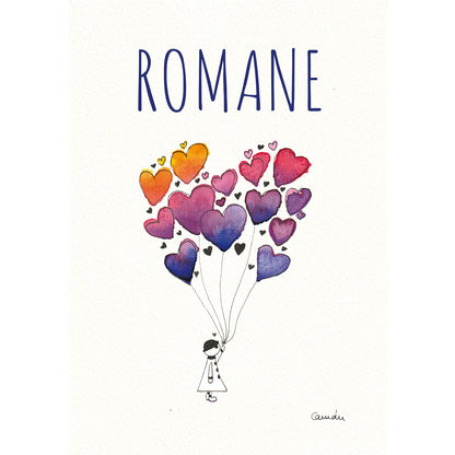 La fille aux ballons - Affiche personnalisable