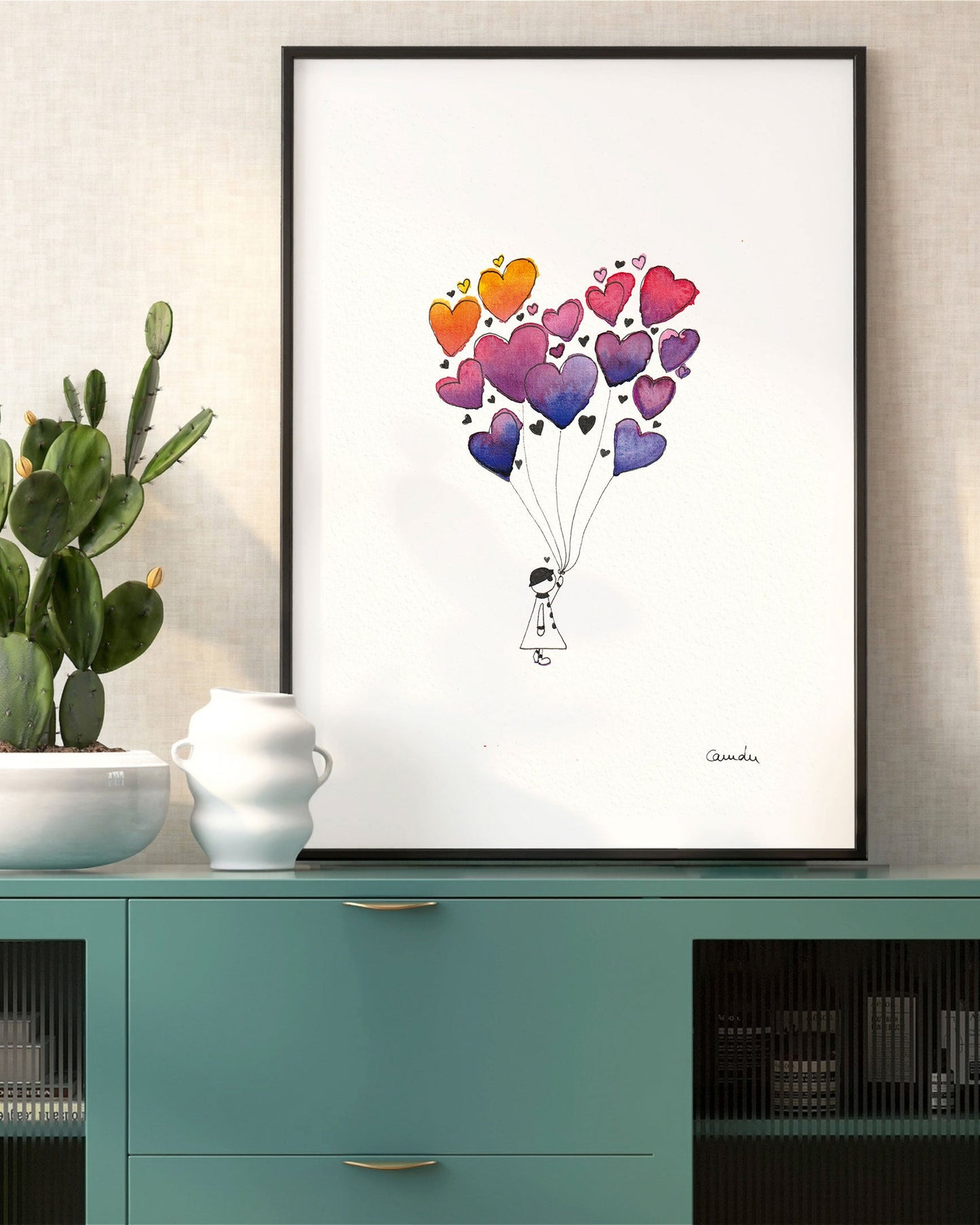 Bouquet de cœurs - Tirage d'art en édition limitée