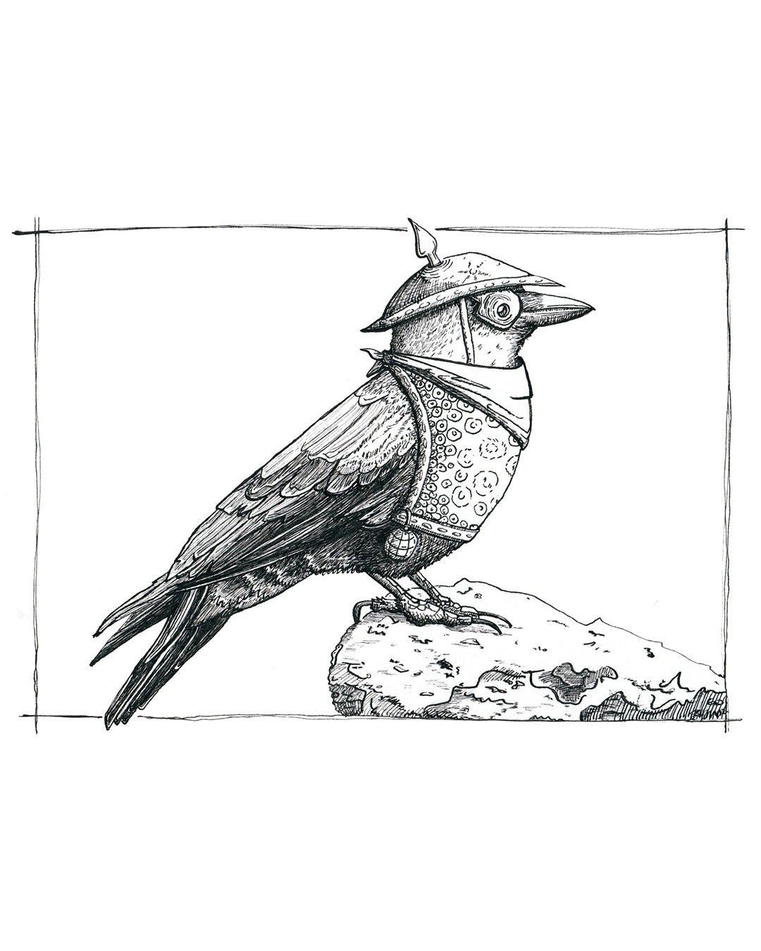 Oiseau guerrier - Tirage d'art en édition limitée
